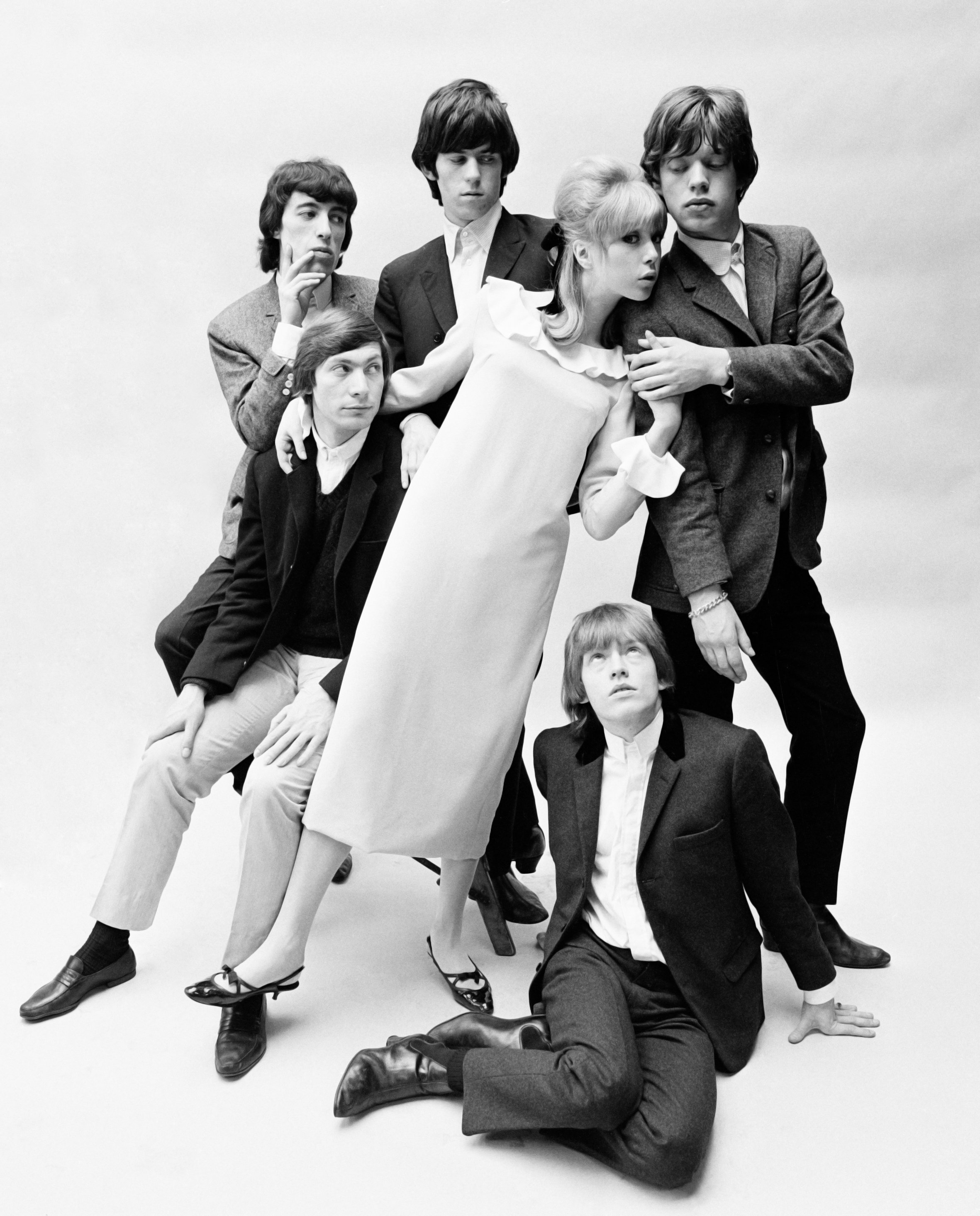 Patti Boyd with the Rolling Stones