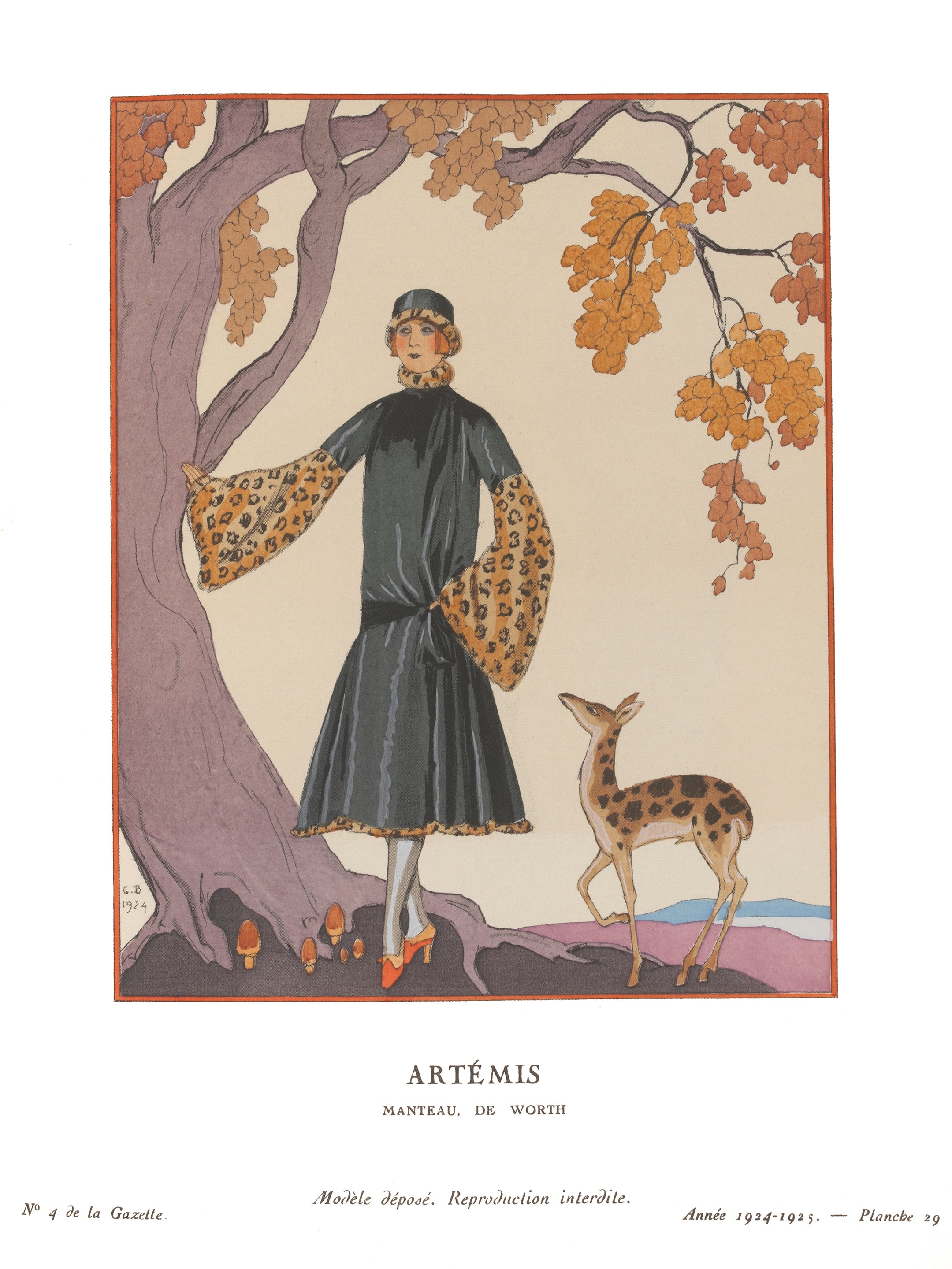 Artemis, fashion plate