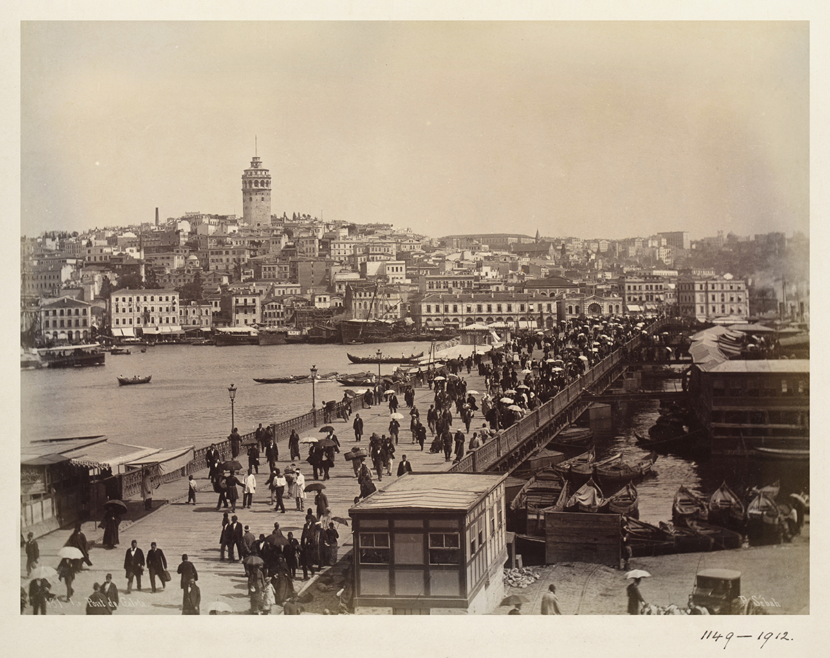 Iron bridge across the Golden Horn, Constantinople