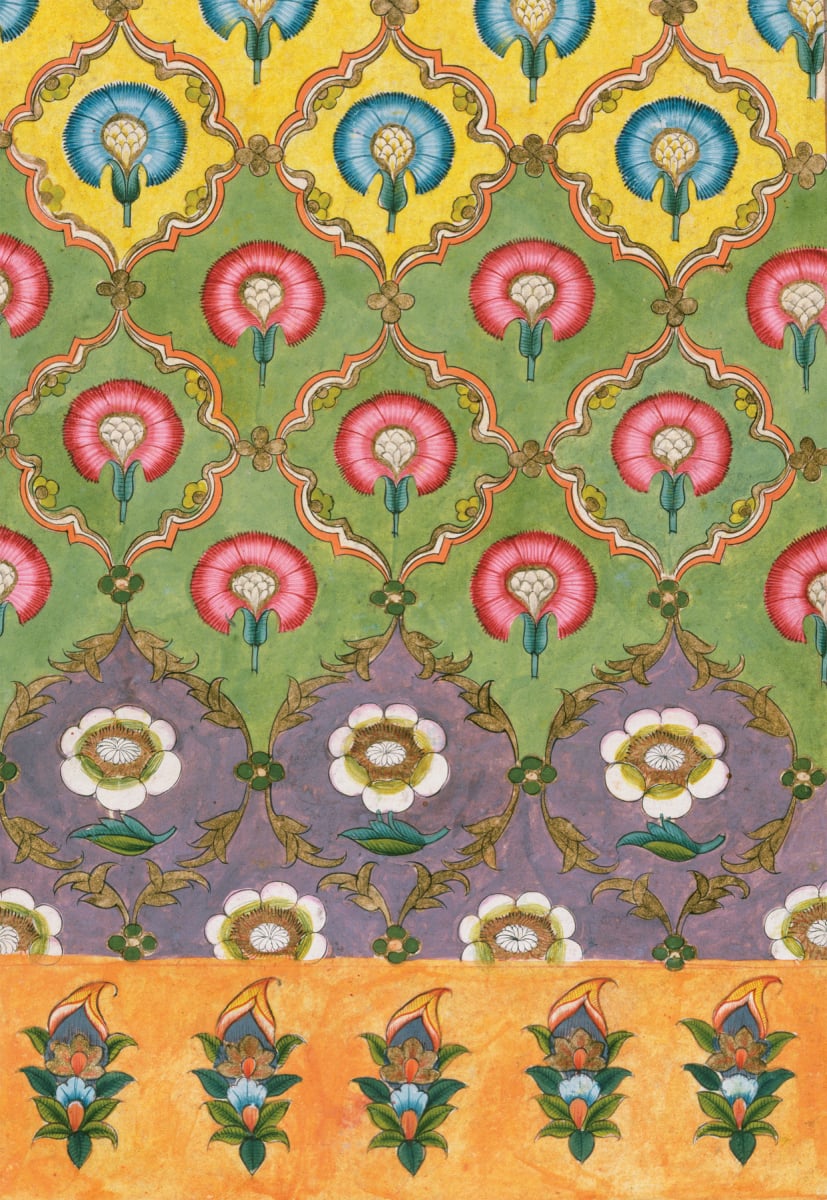 Indian floral design for textiles