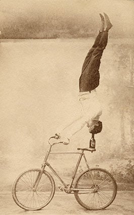 Acrobatic cyclist