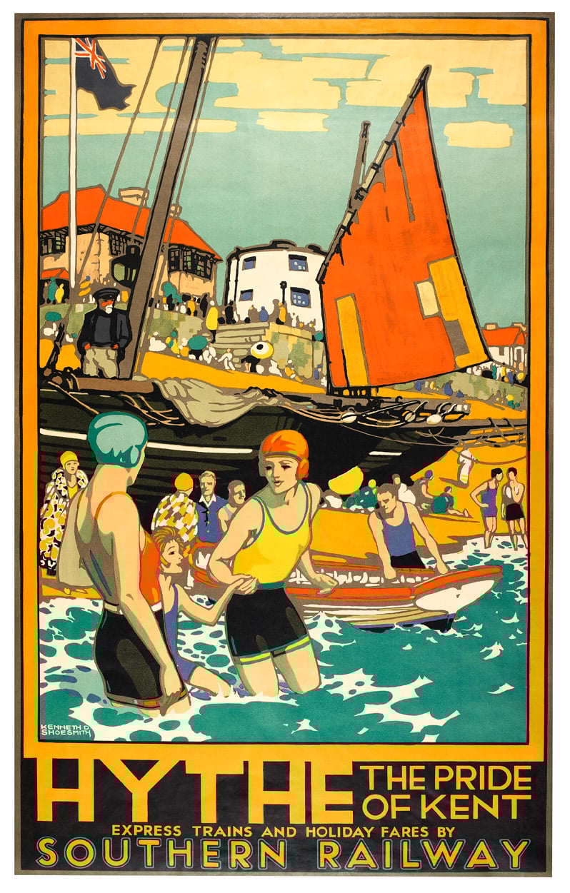 Hythe, the Pride of Kent, travel poster