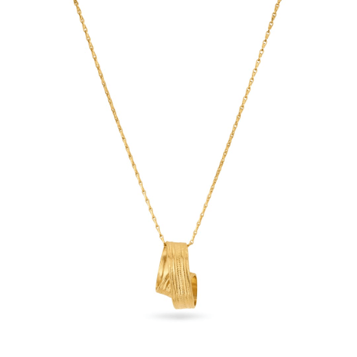 Double loop ribbon necklace by Emma Calvert