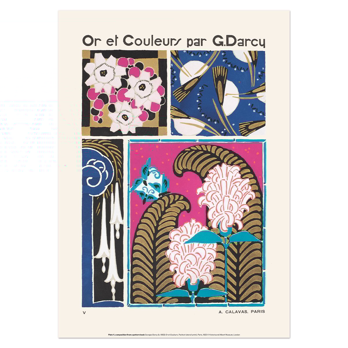 Or et Couleurs, Plate V by Georges Darcy – A3 print