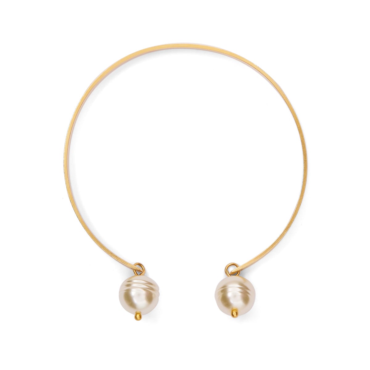 Faux pearl bangle by Fotini Liami