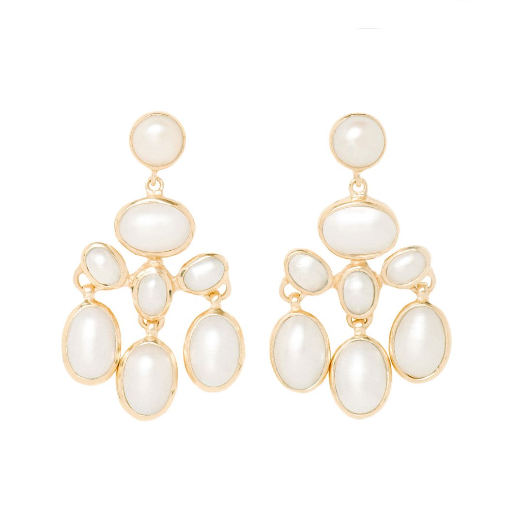 Pearl statement earrings by Carousel Jewels