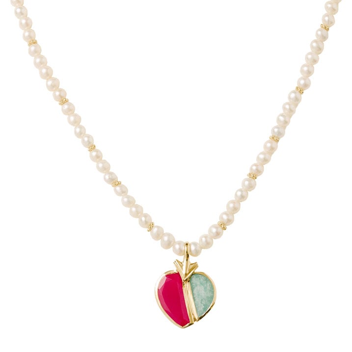Fuchsia chalcedony pearl necklace by Carousel Jewels