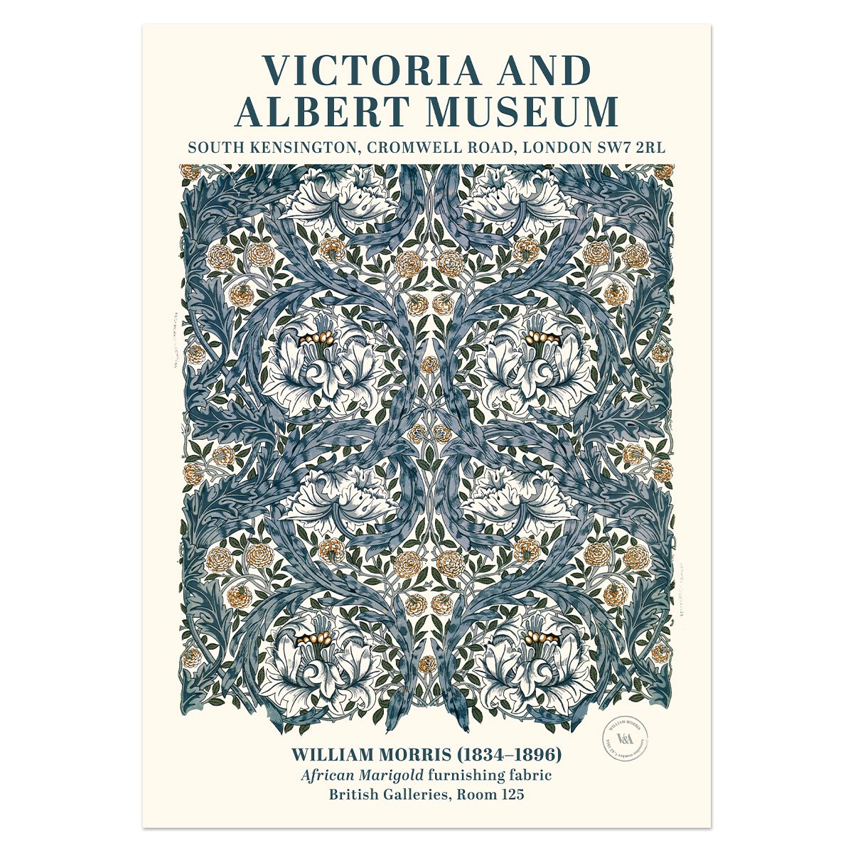 African Marigold by William Morris – A2 print