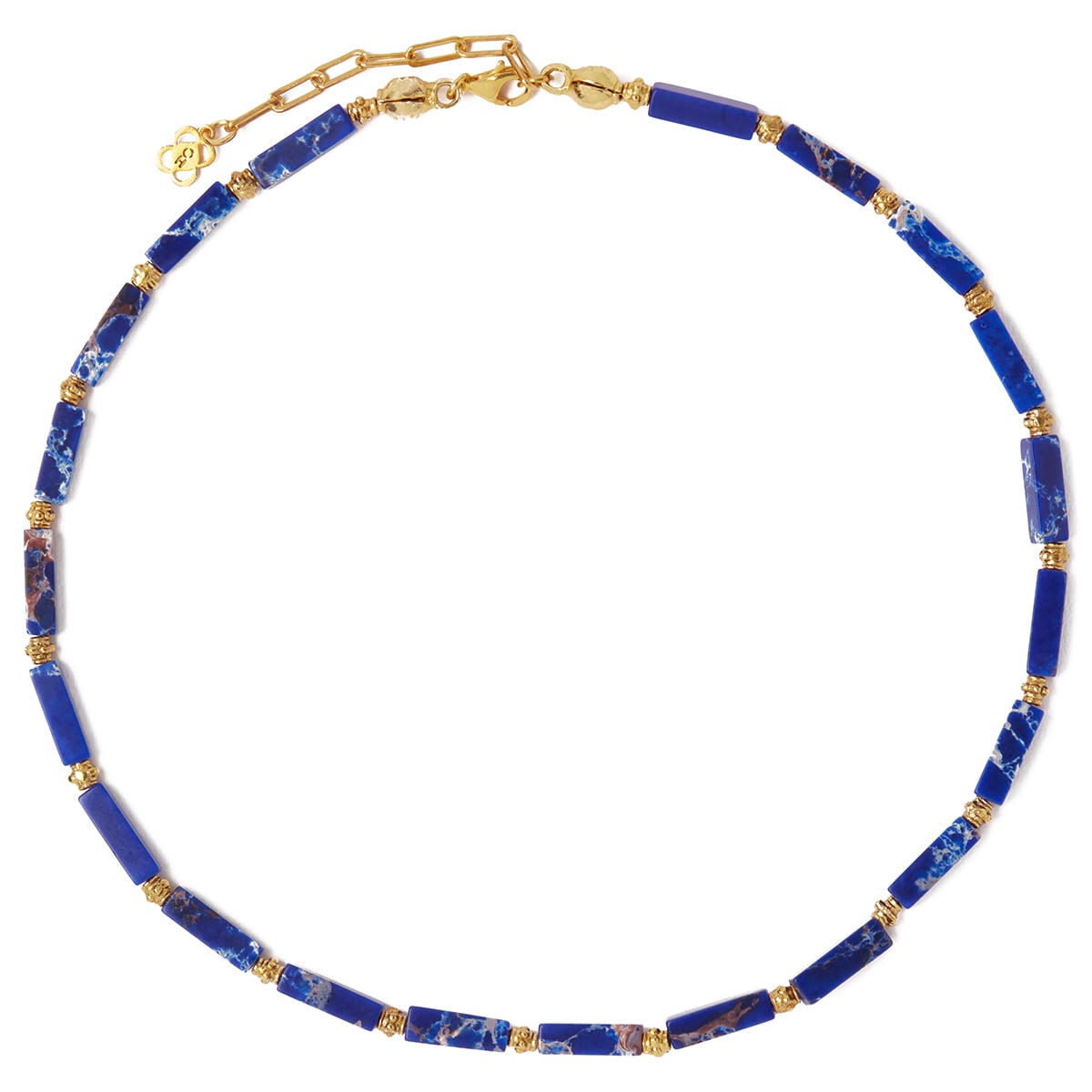 Blue beaded necklace by Ottoman Hands