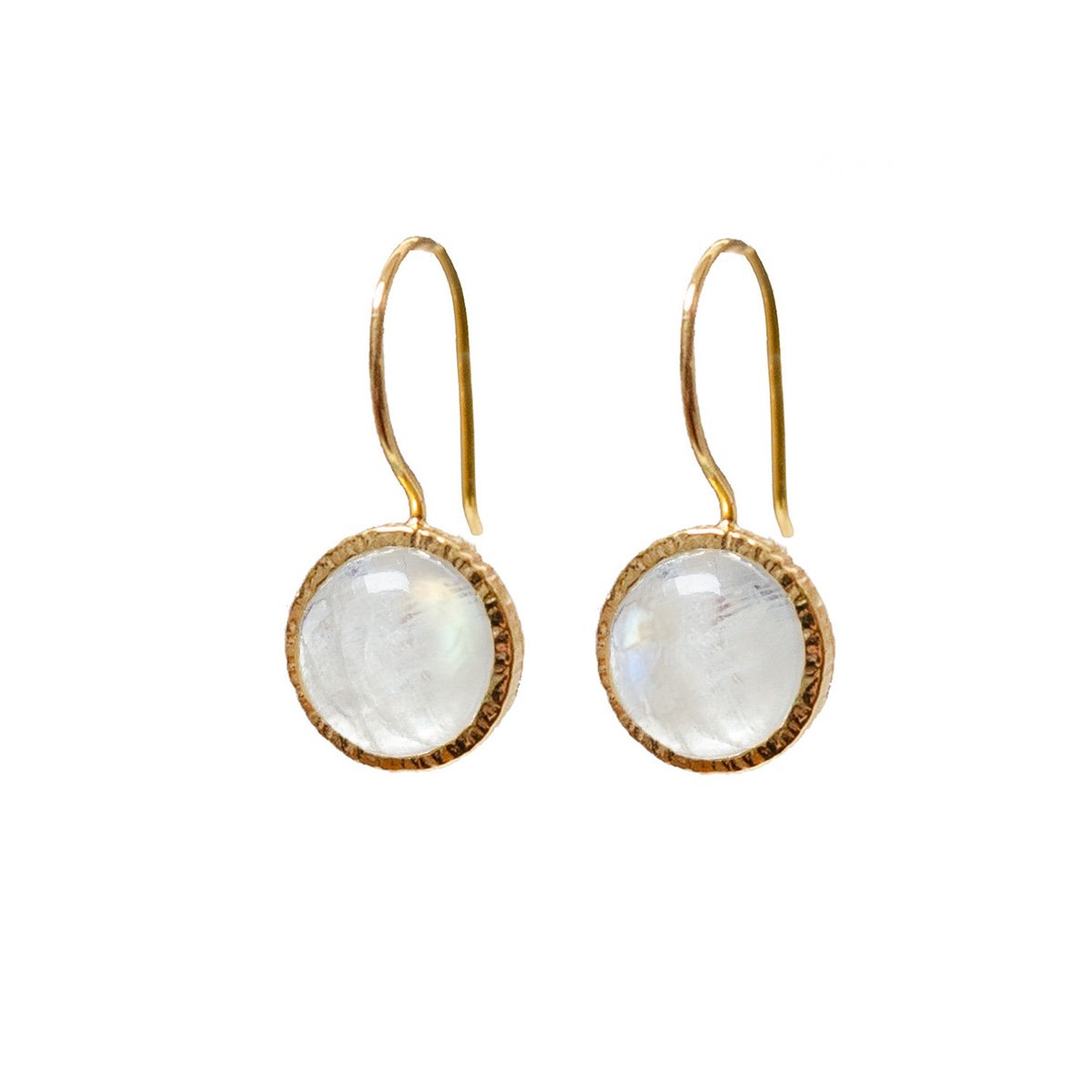 Moonstone hook earrings by Mirabelle