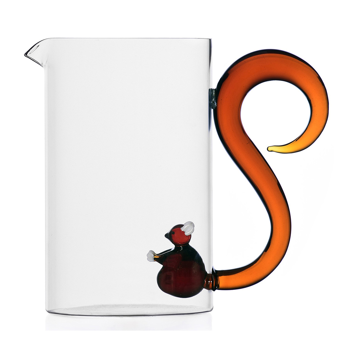 Squirrel glass pitcher by Ichendorf Milano