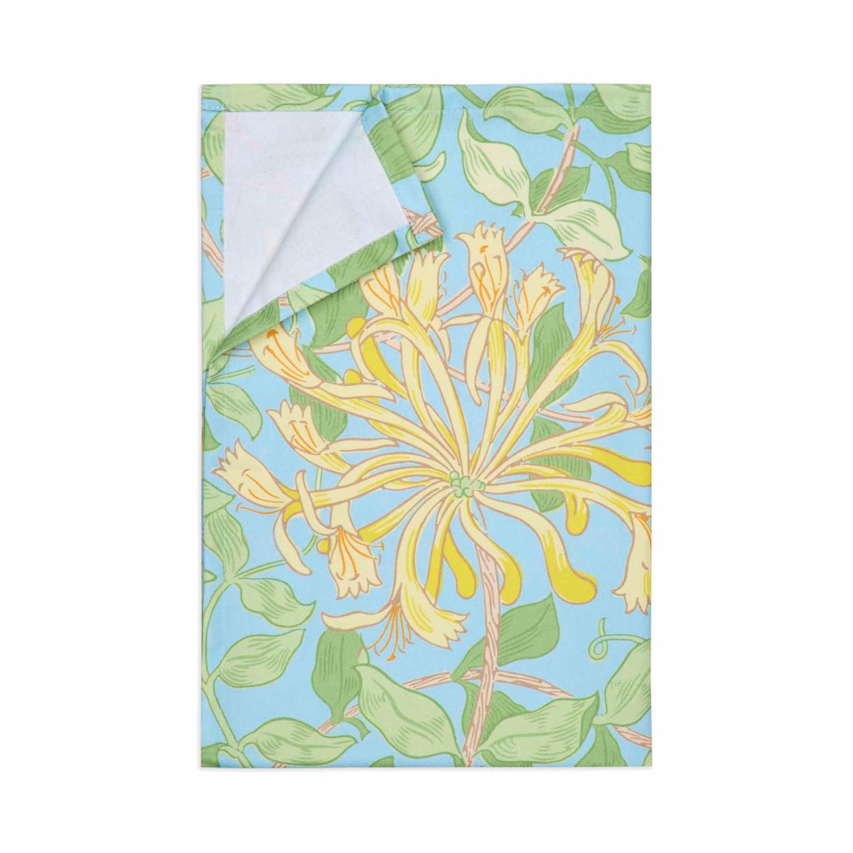 May Morris Honeysuckle tea towel