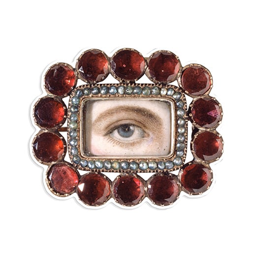 Eye miniature pin badge