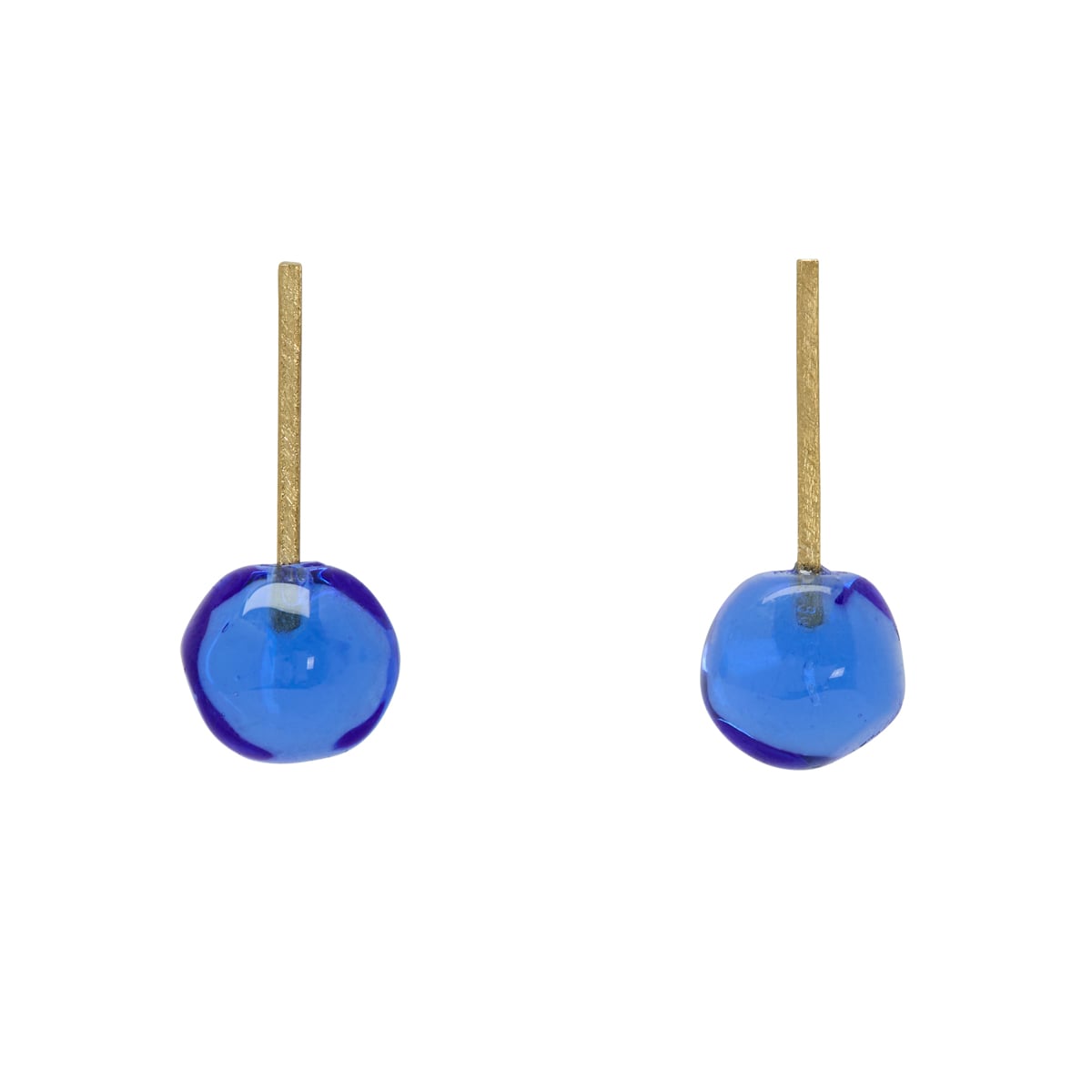 Blue Murano glass earrings by Chama Navarro