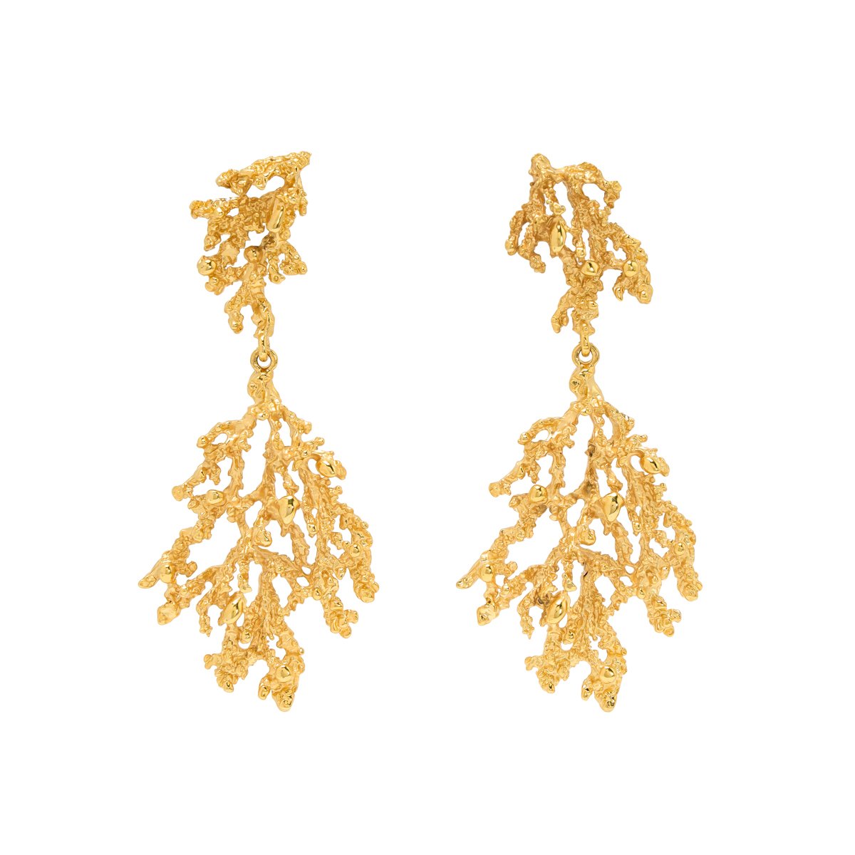 Coral inspired drop earrings