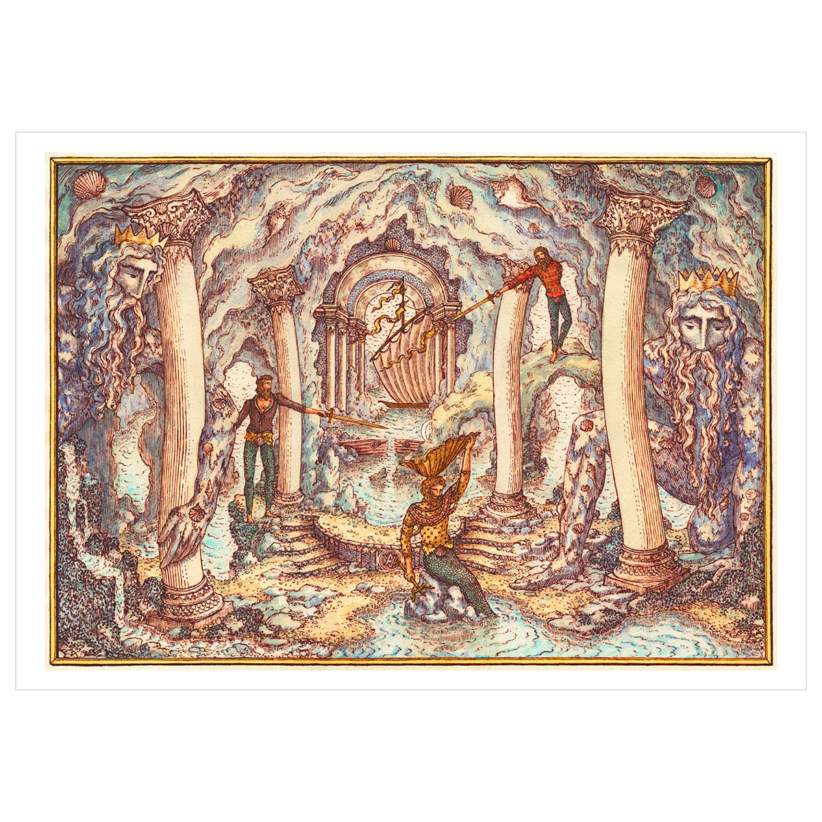 The Moon Grotto by Lukas the Illustrator - A2 print