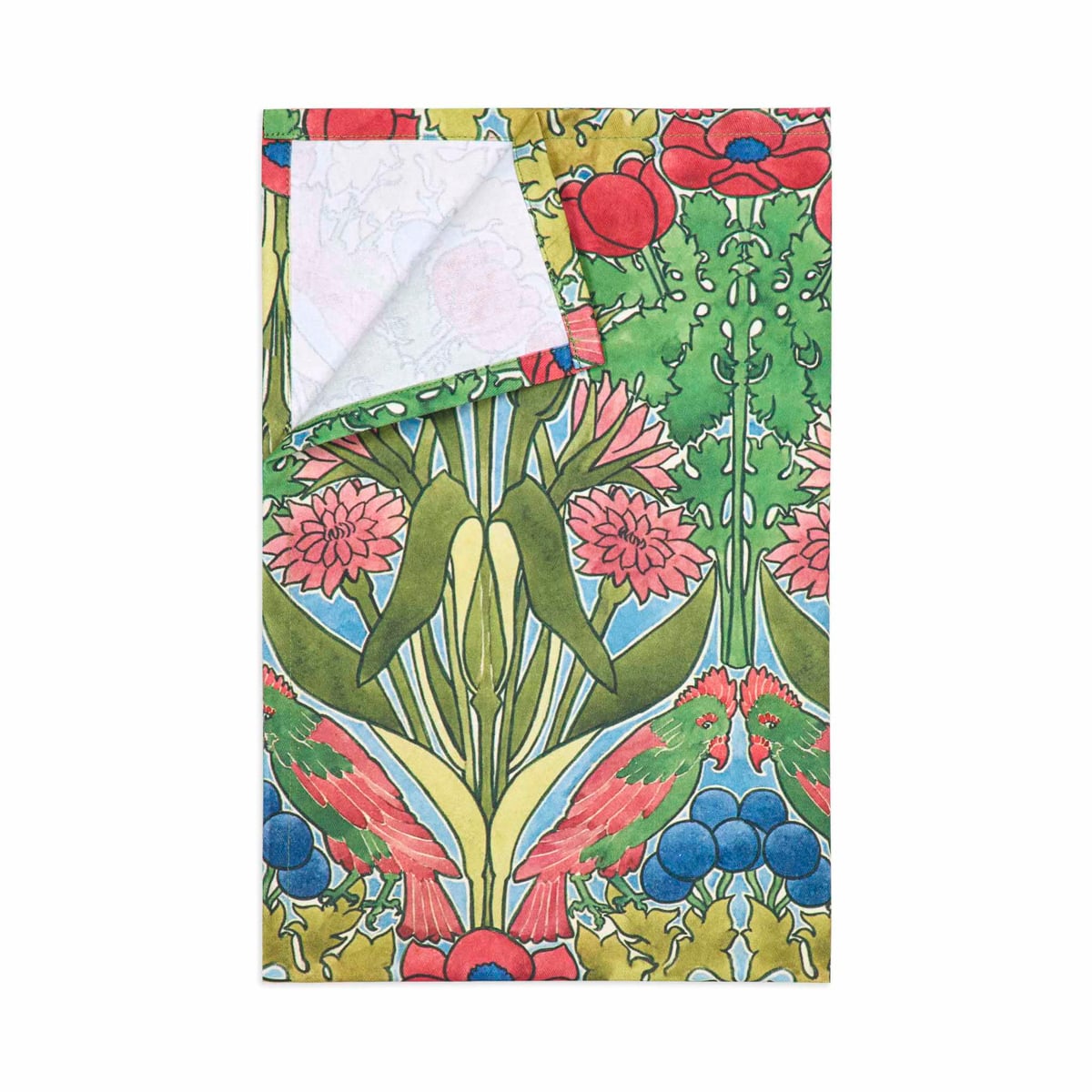 Kathleen Kersey Parrots tea towel
