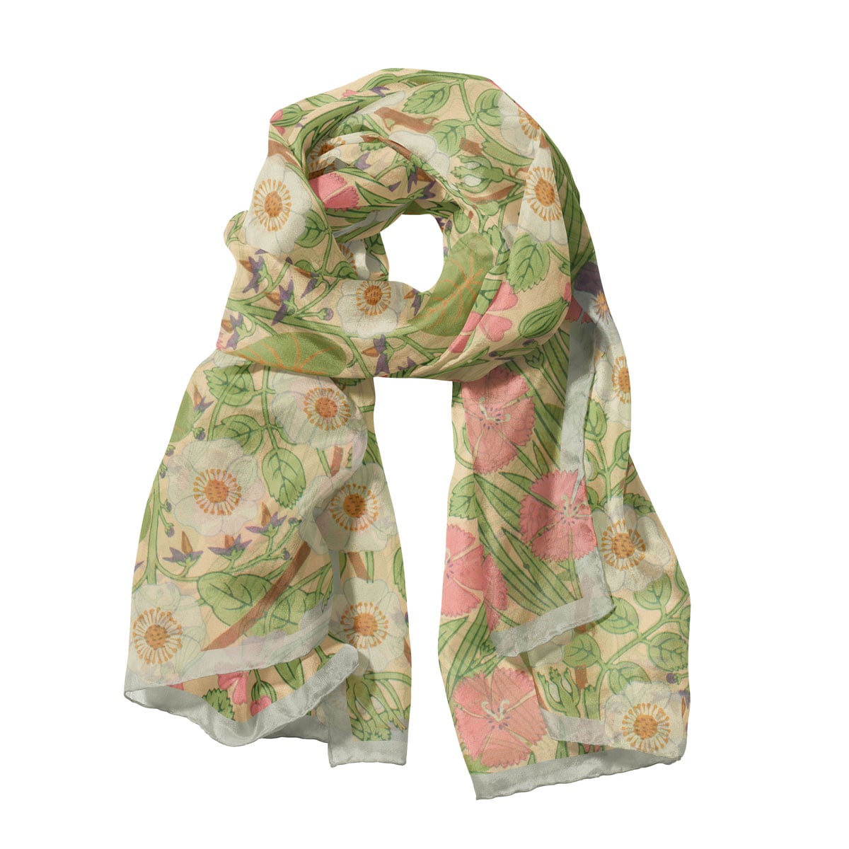 Allan Francis Vigers Pansy modal scarf
