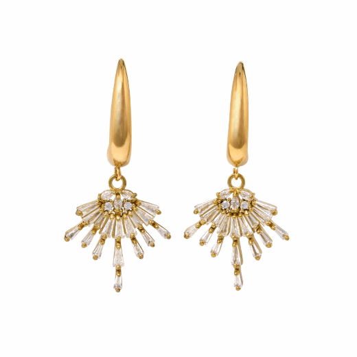 Crystal spray earrings by Fotini Liami 