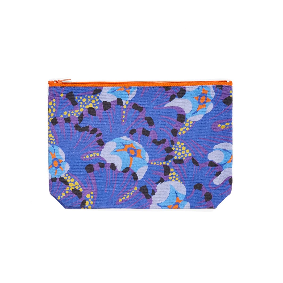 Blue floral pouch