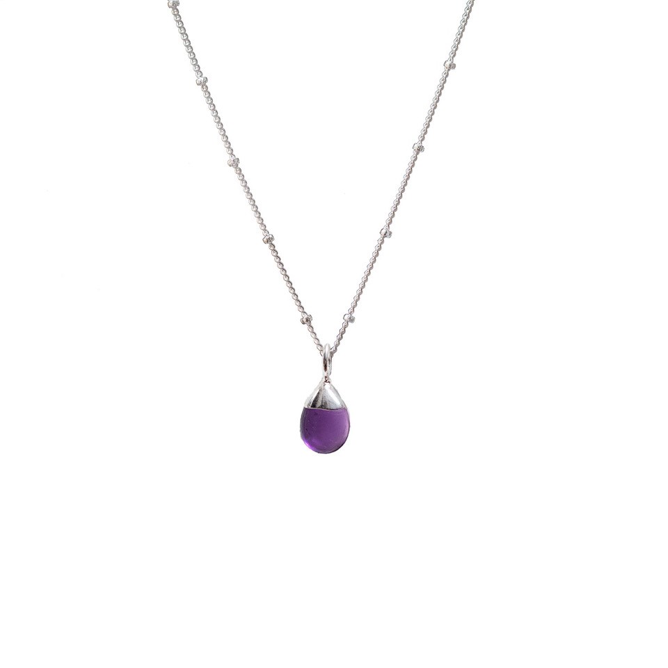 Amethyst pendant necklace by Mirabelle