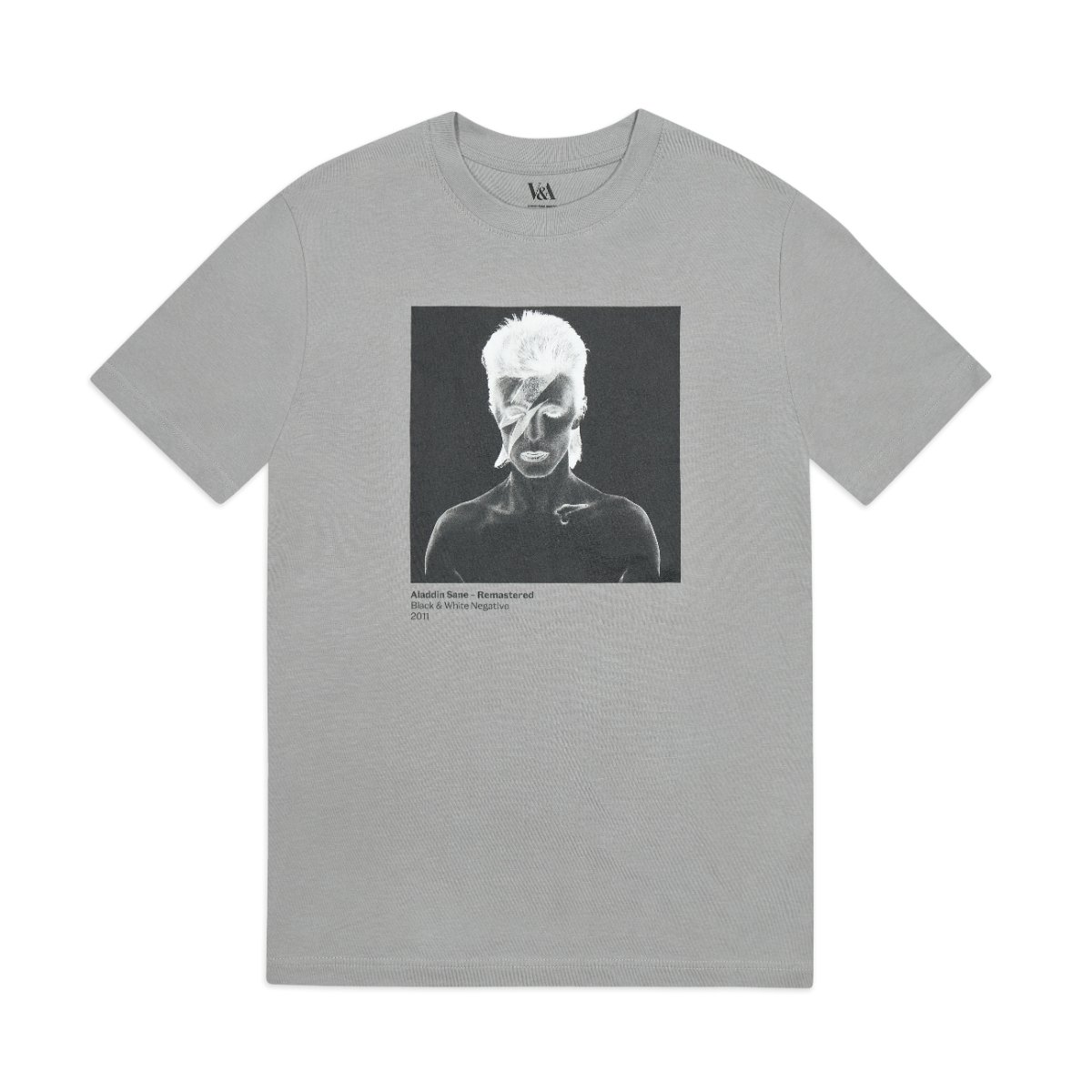 David Bowie Aladdin Sane negative t-shirt