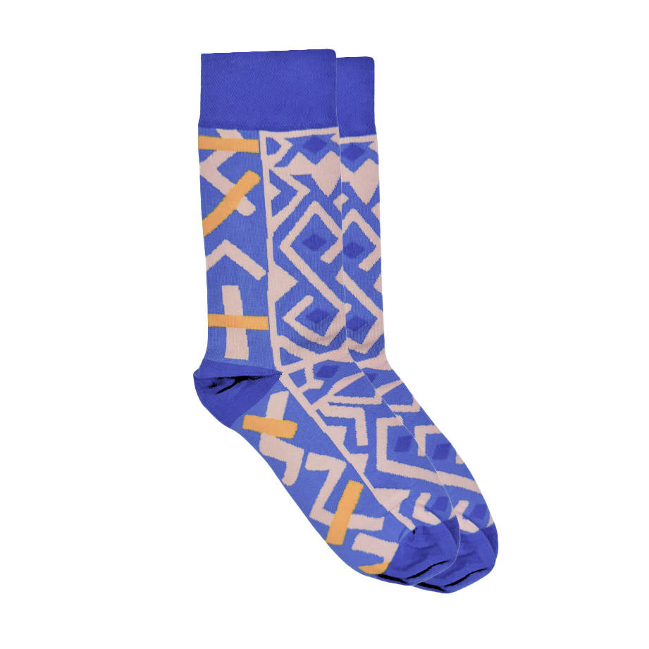 Kasai purple socks by Afropop