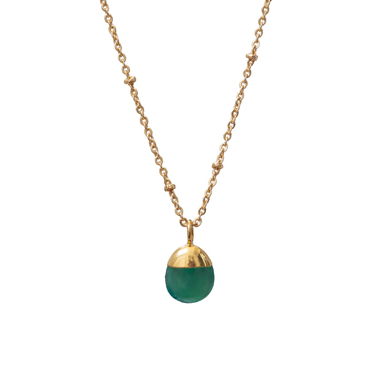 Green onyx necklace by Mirabelle