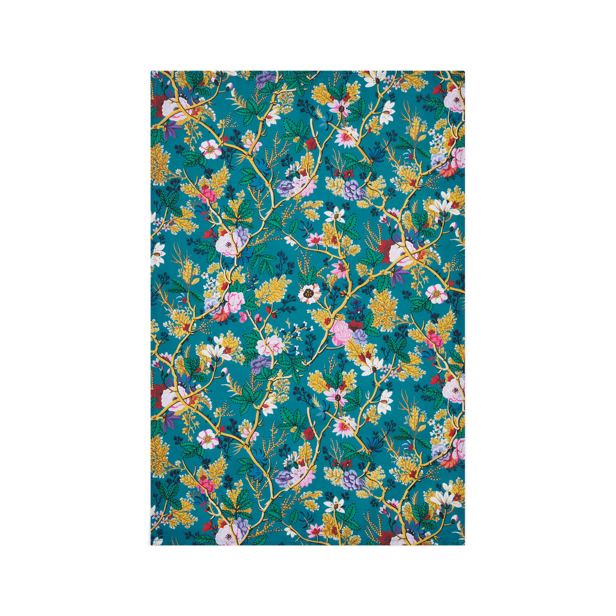 V&A Kilburn Blue Chintz tea towel