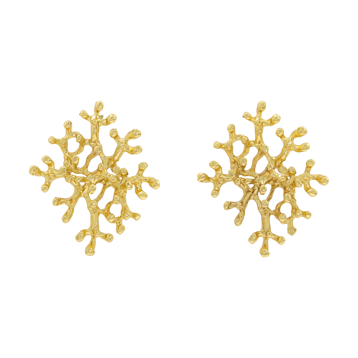 Coral stud earrings by Ottoman Hands