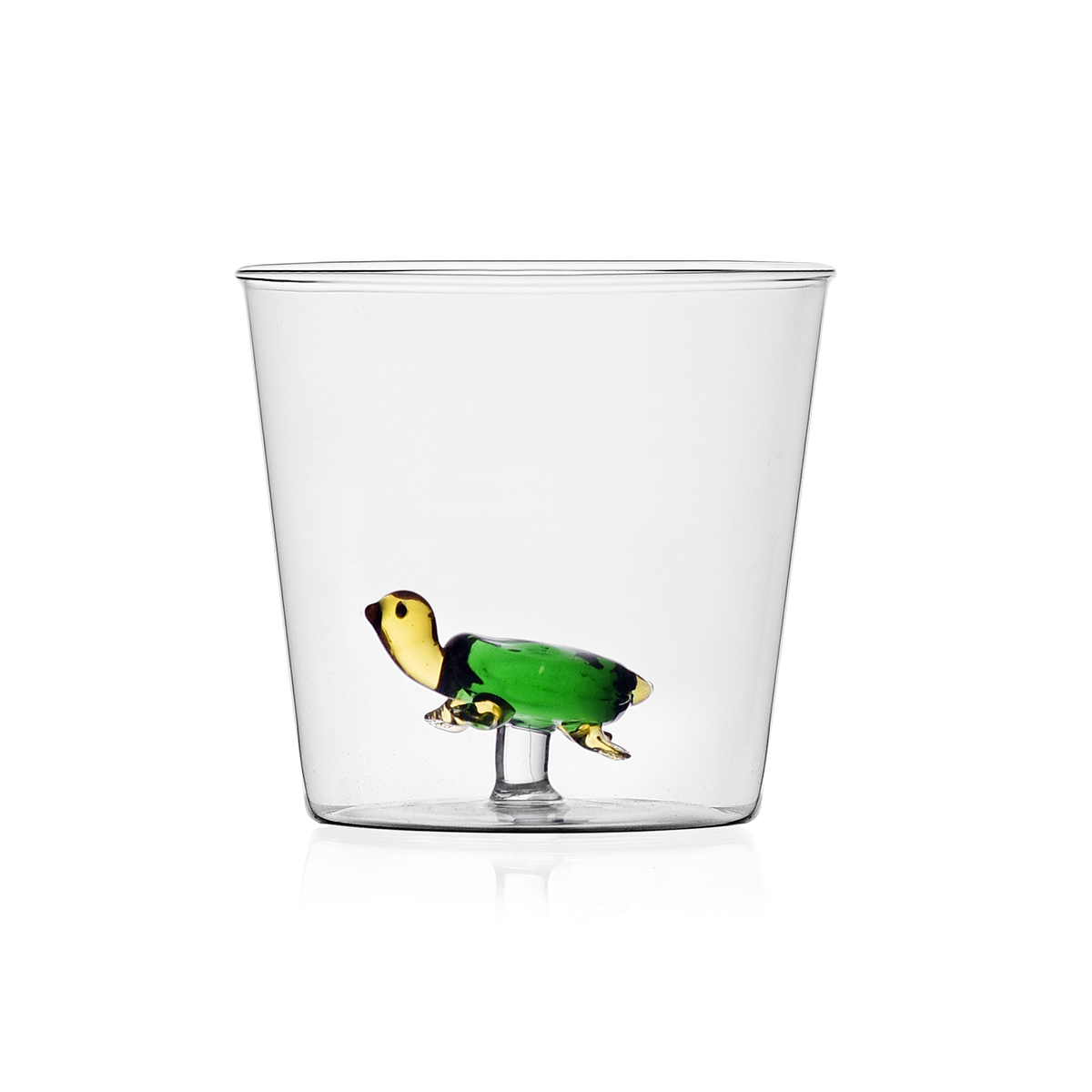 Turtle tumbler glass by Ichendorf Milano