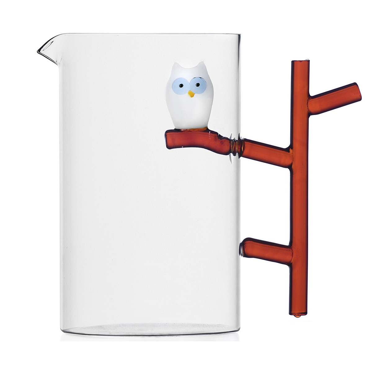 Owl glass pitcher by Ichendorf Milano