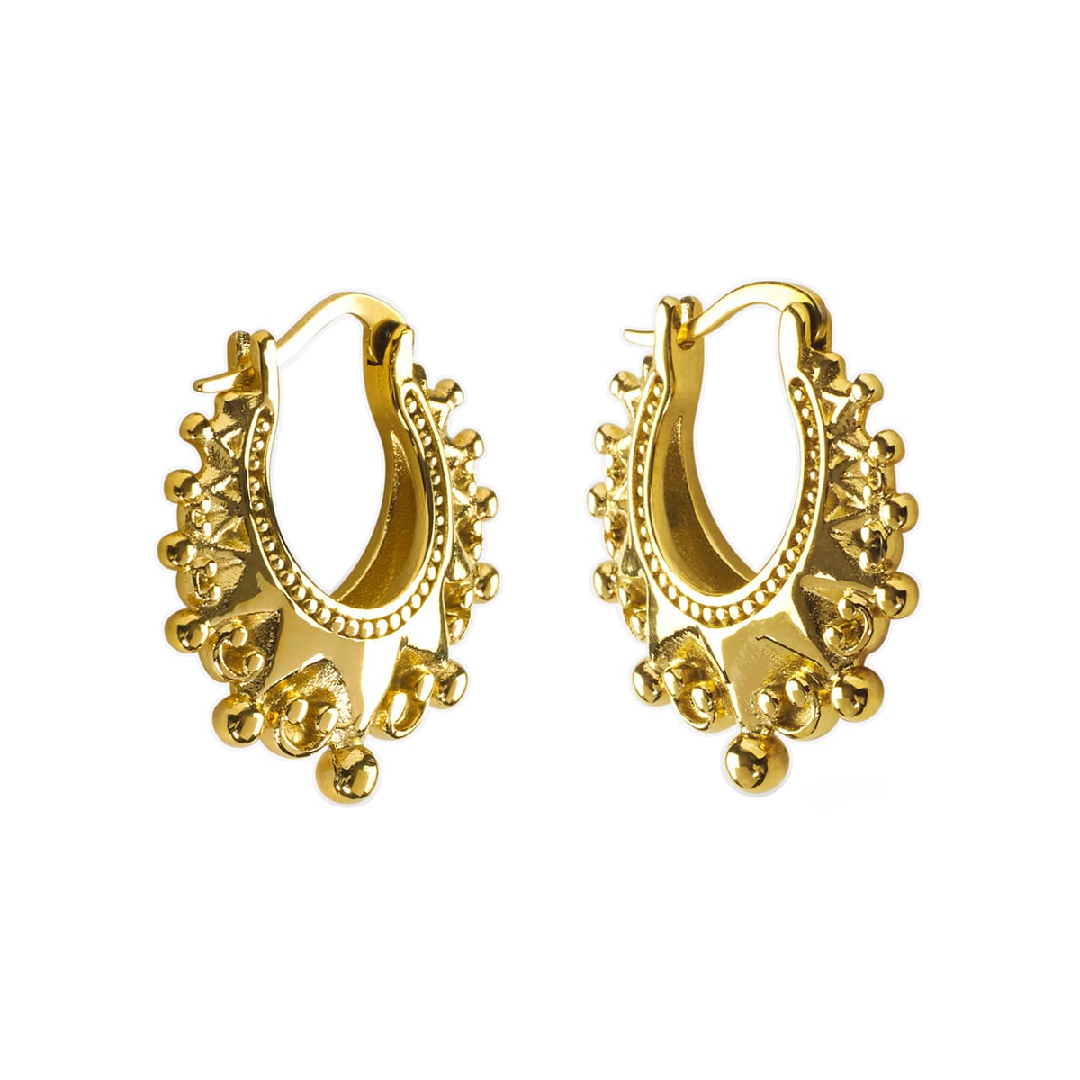 Mini creole hoop earrings by Hoops & Chains