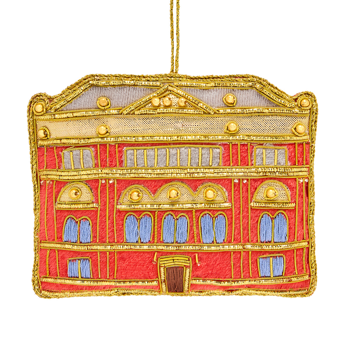 V&A façade embroidered decoration