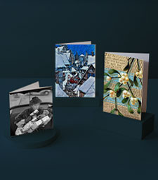 V&A Christmas and greetings cards Three Christmas Cards with assorted festive designs inspired by the V&A Archives